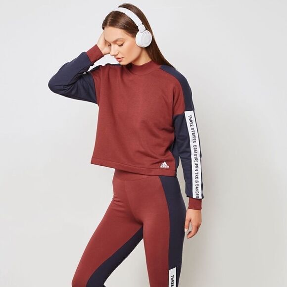 NWT Adidas Crop Top Sweatshirt - Picture 1 of 16